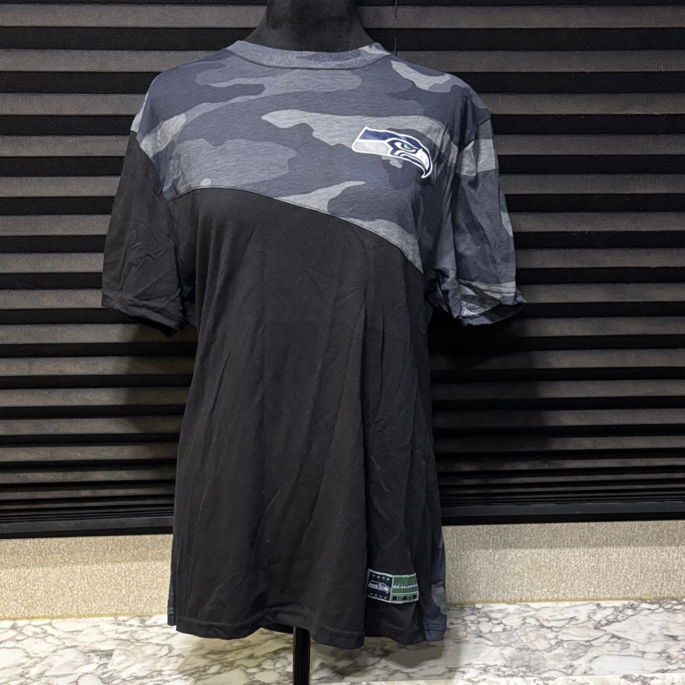 NFL Team Apparel Men’s Seattle Seahawks NFL Camo Foundation Jersey SZ MED NWOT